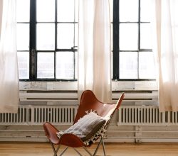 Leather-Clad Leisure Chair